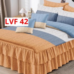 LENJERIE BUMBAC FINET 6 PIESE CU VOLANE COD LVF42 LENJERIE BUMBAC FINET 6 PIESE CU VOLANE COD LVF42