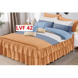 LENJERIE BUMBAC FINET 6 PIESE CU VOLANE COD LVF42