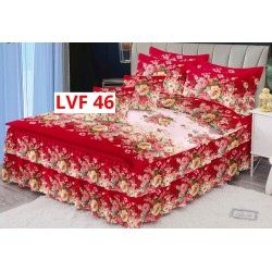 LENJERIE BUMBAC FINET 6 PIESE CU VOLANE COD LVF46