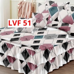 LENJERIE BUMBAC FINET 6 PIESE CU VOLANE COD LVF51 LENJERIE BUMBAC FINET 6 PIESE CU VOLANE COD LVF51