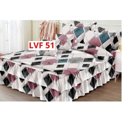 LENJERIE BUMBAC FINET 6 PIESE CU VOLANE COD LVF51