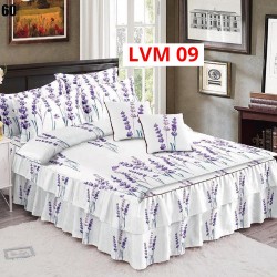 Lenjerie Bumbac Finet 6 Piese cu Volane COD LVM09