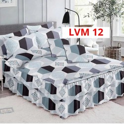 Lenjerie Bumbac Finet 6 Piese cu Volane COD LVM12