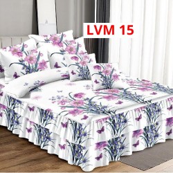 Lenjerie Bumbac Finet 6 Piese cu Volane COD LVM15
