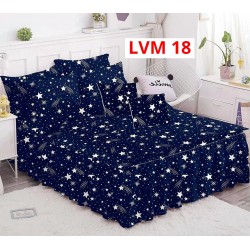 Lenjerie Bumbac Finet 6 Piese cu Volane COD LVM18