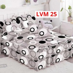 Lenjerie Bumbac Finet 6 Piese cu Volane COD LVM25