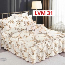 Lenjerie Bumbac Finet 6 Piese cu Volane COD LVM31 Lenjerie Bumbac Finet 6 Piese cu Volane COD LVM31