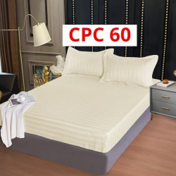 Cearceaf cu elastic din damasc 160x200cm + 2 Fete Perna COD CPC60