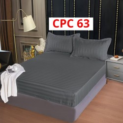Cearceaf cu elastic din damasc 160x200cm + 2 Fete Perna COD CPC63