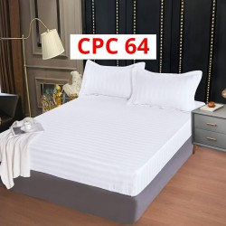 Cearceaf cu elastic din damasc 160x200cm + 2 Fete Perna COD CPC64