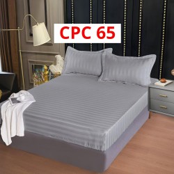Cearceaf cu elastic din damasc 160x200cm + 2 Fete Perna COD CPC65