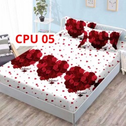 Cearceaf pentru pat cu elastic bumbac finet + 2 Fete Perna COD CPU05