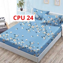 Cearceaf pentru pat cu elastic bumbac finet + 2 Fete Perna COD CPU24