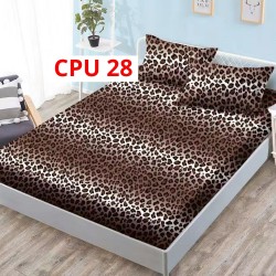 Cearceaf pentru pat cu elastic bumbac finet + 2 Fete Perna COD CPU28