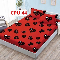 Cearceaf pentru pat cu elastic bumbac finet + 2 Fete Perna COD CPU44