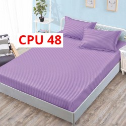 Cearceaf cu elastic din damasc 160x200cm + 2 Fete Perna COD CPU48