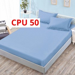 Cearceaf cu elastic din damasc 160x200cm + 2 Fete Perna COD CPU50