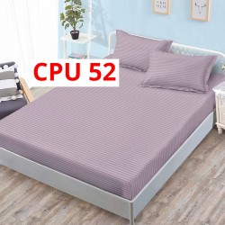 Cearceaf cu elastic din damasc 160x200cm + 2 Fete Perna COD CPU52