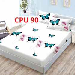 Cearceaf cu elastic bumbac finet 180x200 + 2 Fete Perna COD CPU90