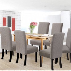 Set 6 huse pentru scaune - CAFEA CU LAPTE