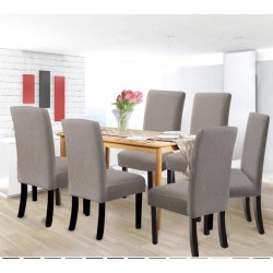 Set 6 huse pentru scaune - CAFEA CU LAPTE
