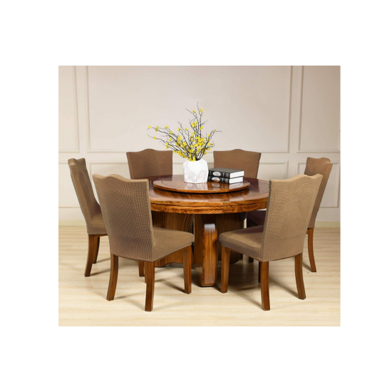 Set 6 huse pentru scaune - MARO DESCHIS