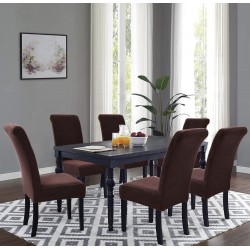 Set 6 huse pentru scaune - MARO INCHIS