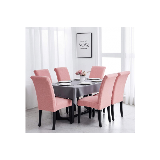 Set 6 huse pentru scaune - ROZ CORAI