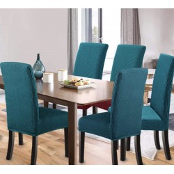 Set 6 huse pentru scaune - VERNIL TURCOAZ